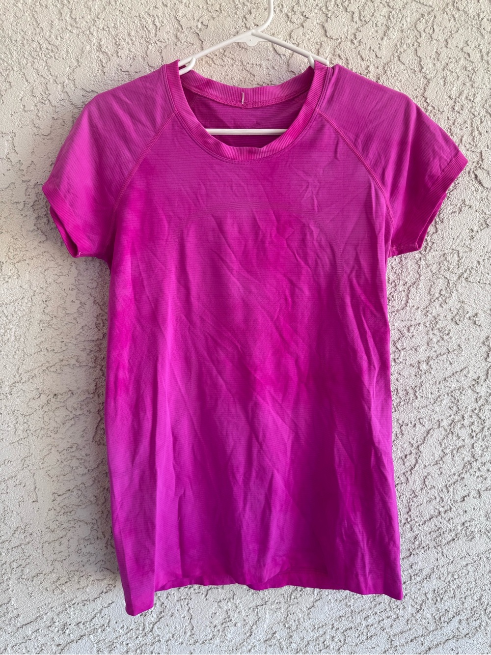 Lululemon Swiftly Tech Short-Sleeve Shirt 2.0 Hip Length Marble Sonic Pink Sz 10